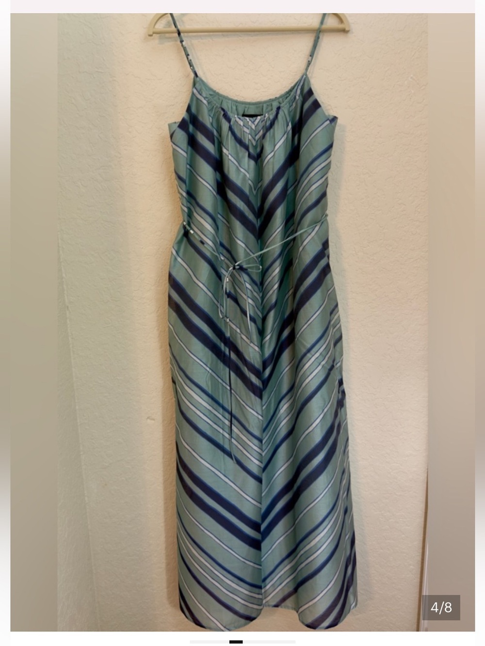NWT BANANA REPUBLIC Tie-Waist Organza Maxi Dress - Picture 3 of 8